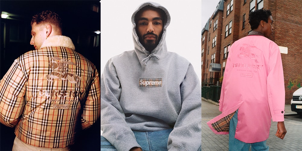 The Burberry x Supreme Spring 2022 Collaboration Arrives