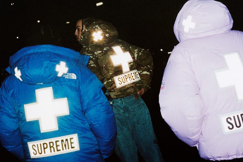 supreme north face bubble