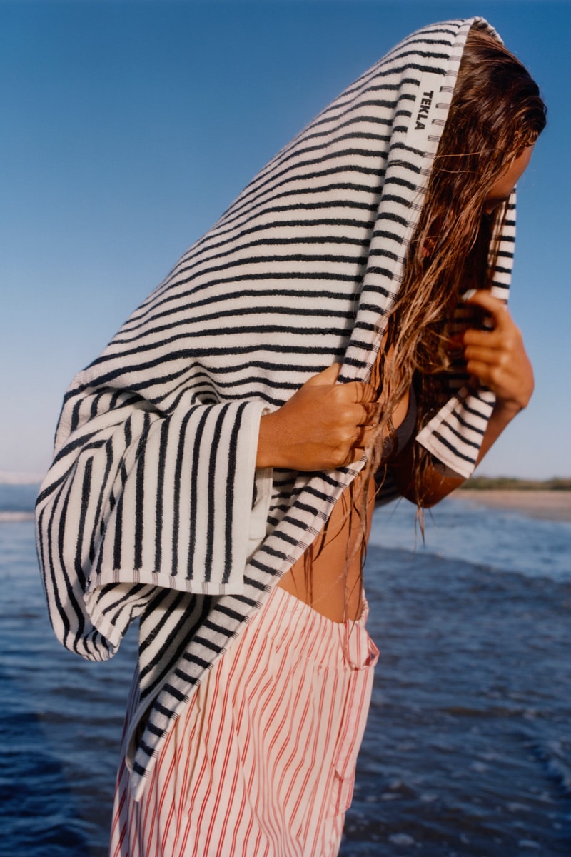 Tekla Spring 2022 Sleepwear Collection Poplin Clover Stripes Polka Coffee Lemon Sleep Loungewear Luxury Copenhagen