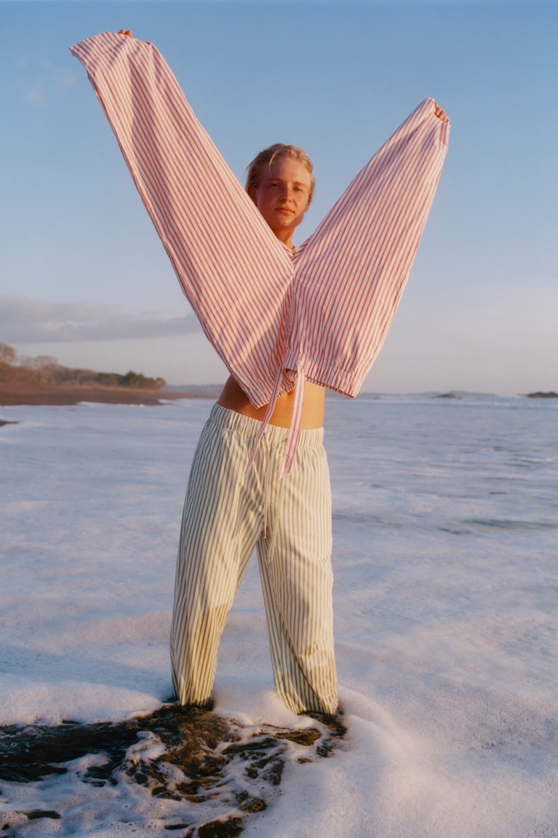 Tekla Spring 2022 Sleepwear Collection Poplin Clover Stripes Polka Coffee Lemon Sleep Loungewear Luxury Copenhagen