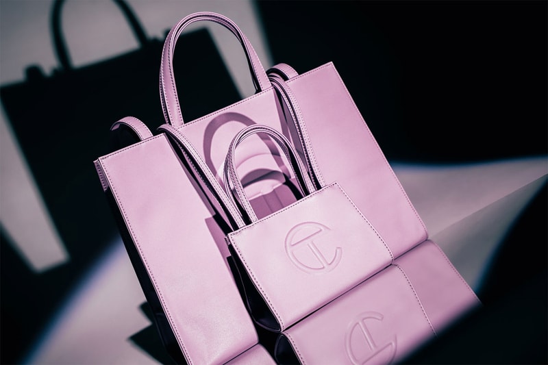 Telfar Lavender Capsule Restock HBX Release Info Buy Price Shopping Bag Logo Embossed Hat Buckle Belt
