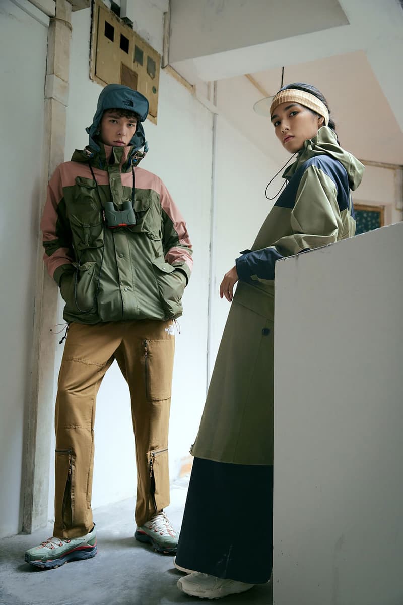 The North Face Urban Exploration SS22 Urban Traverse Capsule olive black salmon fishtail parka jacket khaki pants release info price date