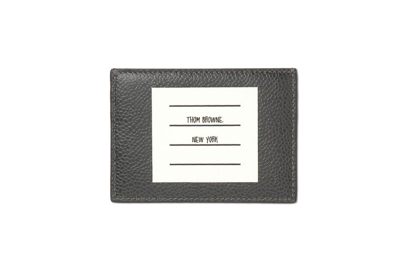 Thom Browne Spring 2022 New Arrivals HBX Release Info Buy Price Leather Goods Cardholder Square Tote Shorts Sweatpants Sweatshirt Suit Classic Wool Cotton Bucket Hat Socks Neck Tie