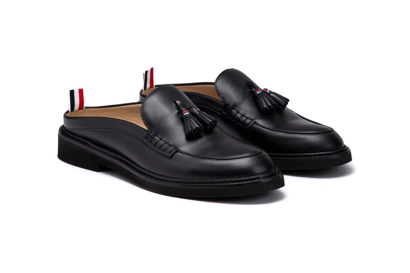Thom Browne Spring 2022 New Arrivals HBX Release Info Buy Price Leather Goods Cardholder Square Tote Shorts Sweatpants Sweatshirt Suit Classic Wool Cotton Bucket Hat Socks Neck Tie