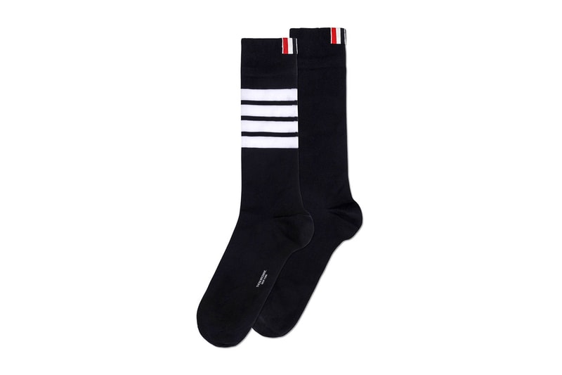 Thom Browne Spring 2022 New Arrivals HBX Release Info Buy Price Leather Goods Cardholder Square Tote Shorts Sweatpants Sweatshirt Suit Classic Wool Cotton Bucket Hat Socks Neck Tie