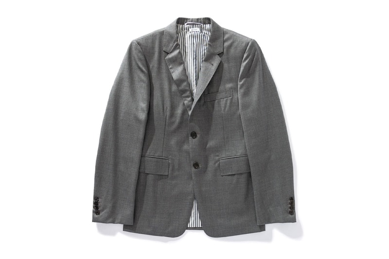 Thom Browne Spring 2022 New Arrivals HBX Release Info Buy Price Leather Goods Cardholder Square Tote Shorts Sweatpants Sweatshirt Suit Classic Wool Cotton Bucket Hat Socks Neck Tie