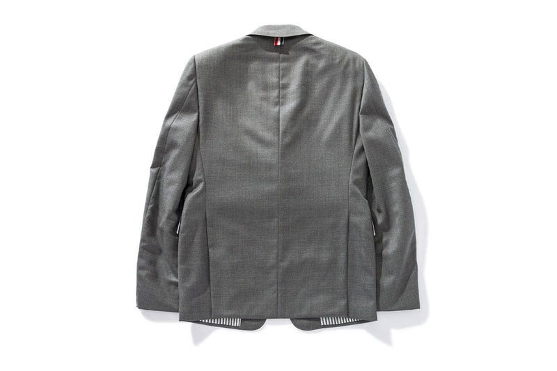 Thom Browne Spring 2022 New Arrivals HBX Release Info Buy Price Leather Goods Cardholder Square Tote Shorts Sweatpants Sweatshirt Suit Classic Wool Cotton Bucket Hat Socks Neck Tie