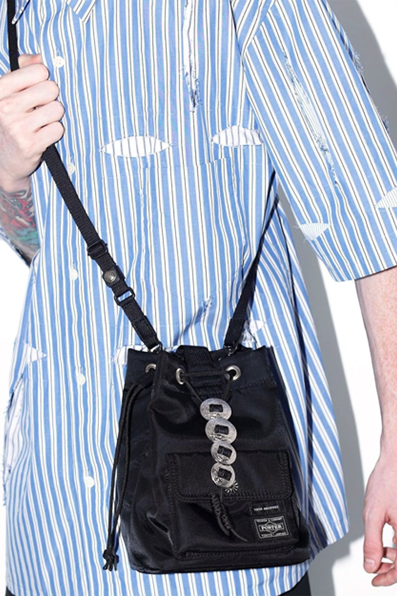 Toga Porter bags string backpack packable bag cross body string backpack concho buckles release info date price 