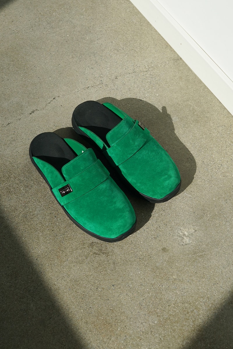 Tom Wood x Suicoke Vega Sandal Makö Clog Collaboration Custom Shoe New Release Information Olive Green Sunshine Yellow Black Green Leather Suede