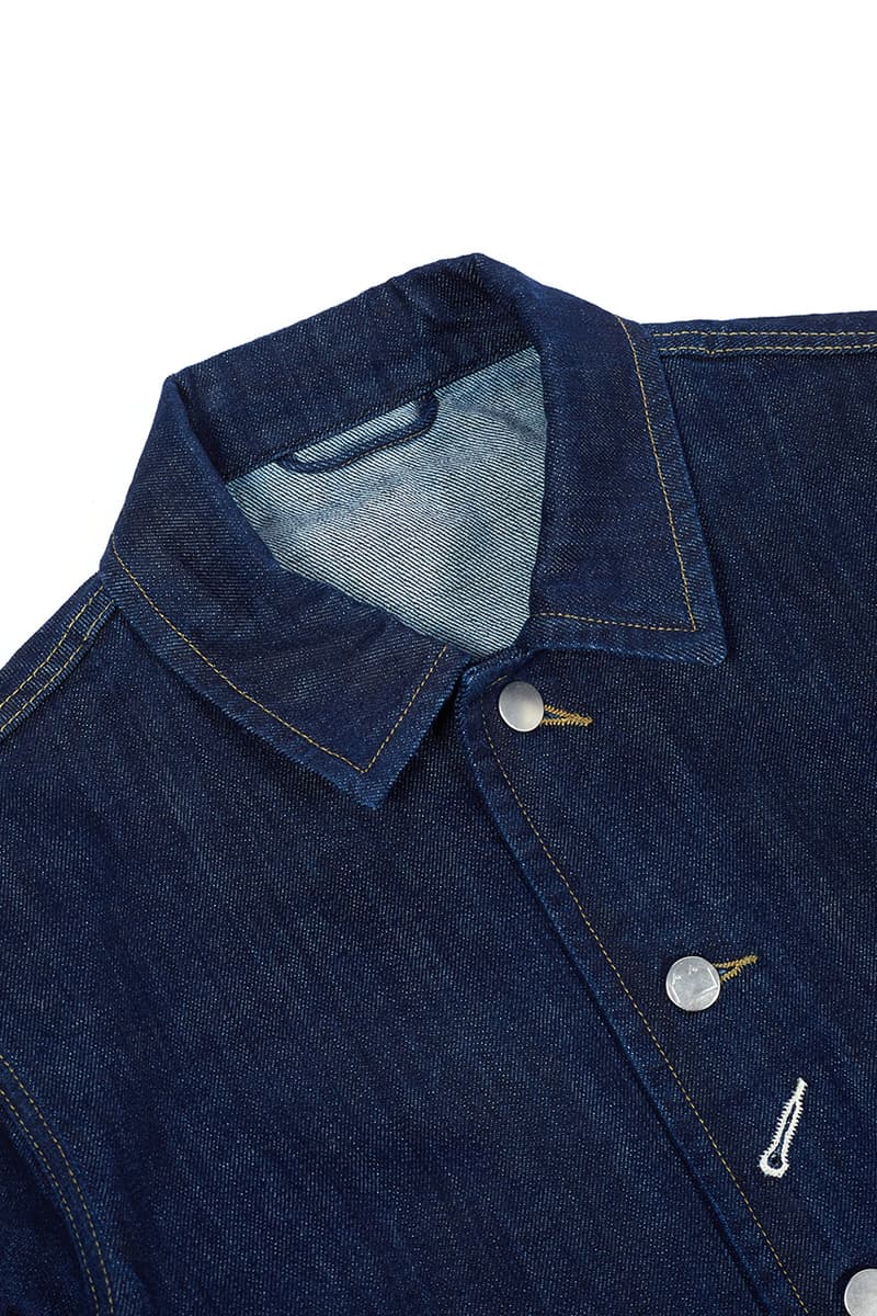 Blackhorse Lane Ateliers x Universal Works Info collaboration denim washed when does it drop workwear 