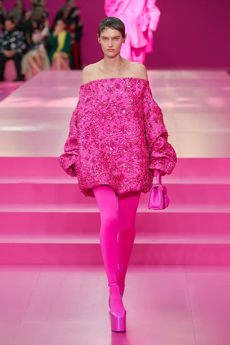 Valentino Argues Anyone Can Be Pretty in Pink in FW22 Collection