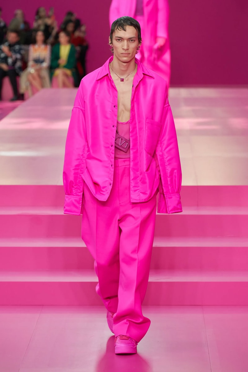 Valentino Argues Anyone Can Be Pretty in Pink in FW22 Collection