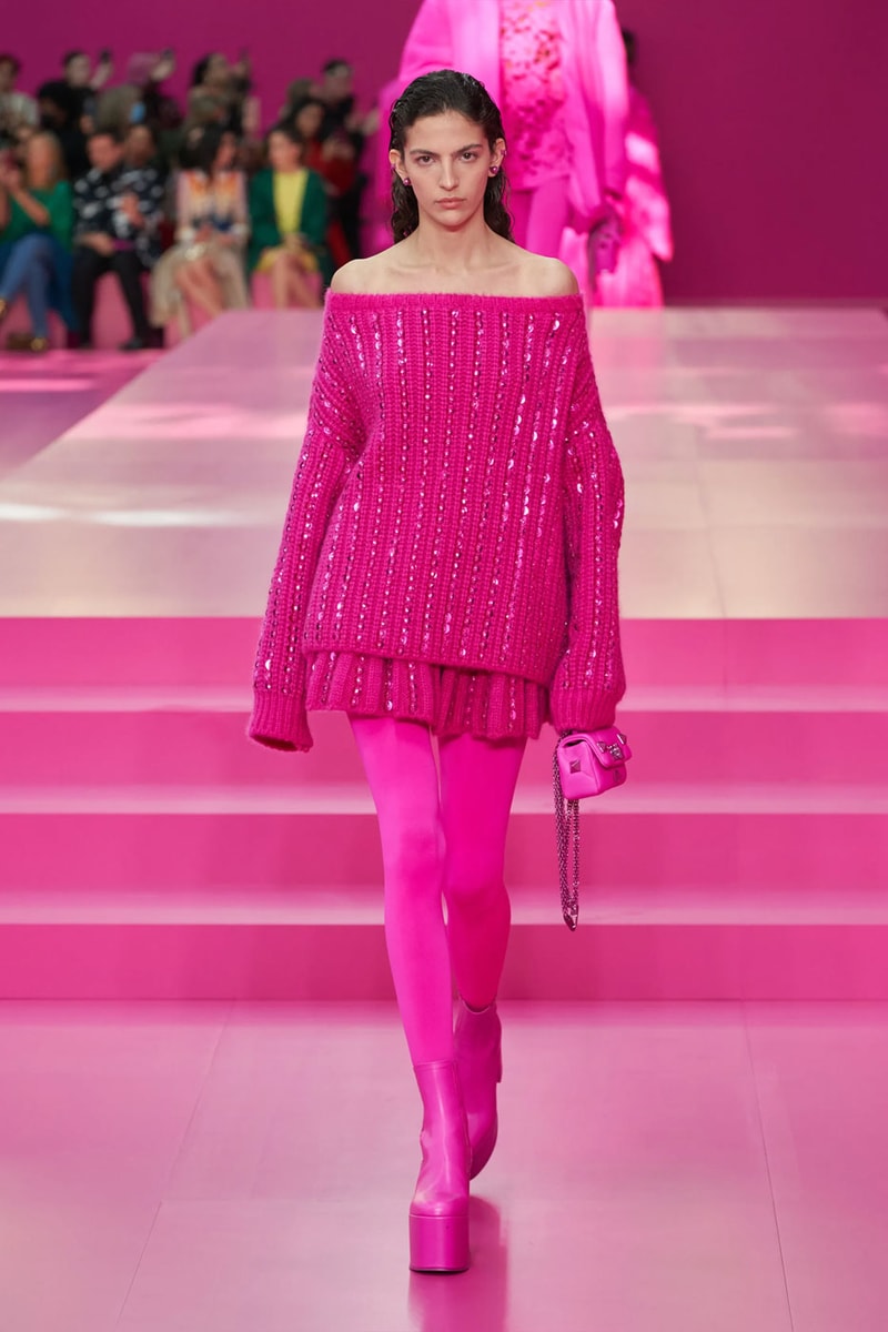 Valentino Argues Anyone Can Be Pretty in Pink in FW22 Collection
