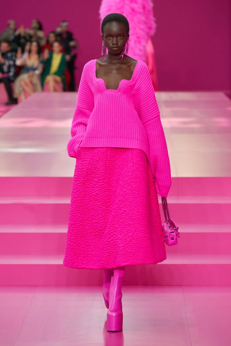 Valentino Argues Anyone Can Be Pretty in Pink in FW22 Collection