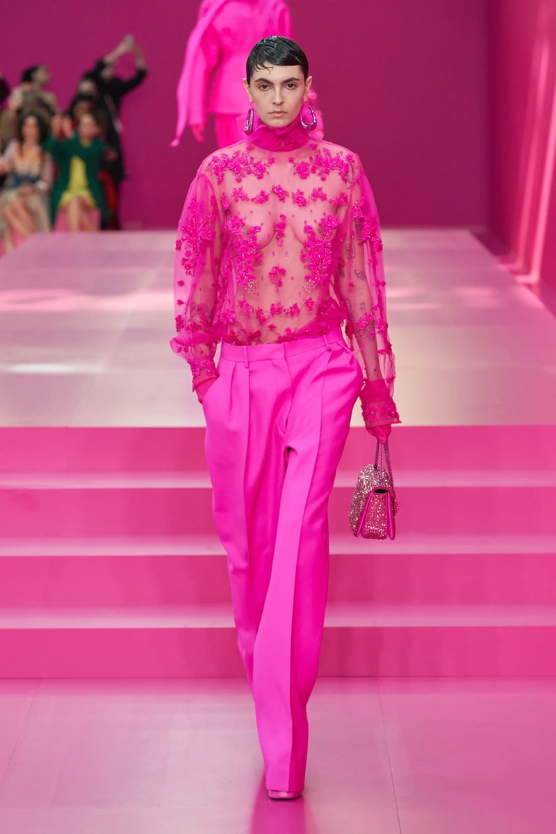 Valentino Argues Anyone Can Be Pretty in Pink in FW22 Collection