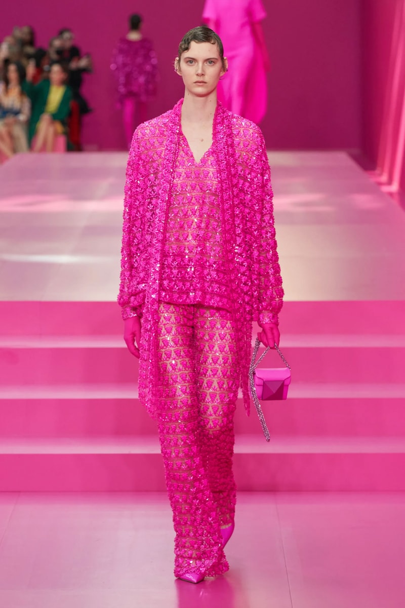 Valentino Argues Anyone Can Be Pretty in Pink in FW22 Collection