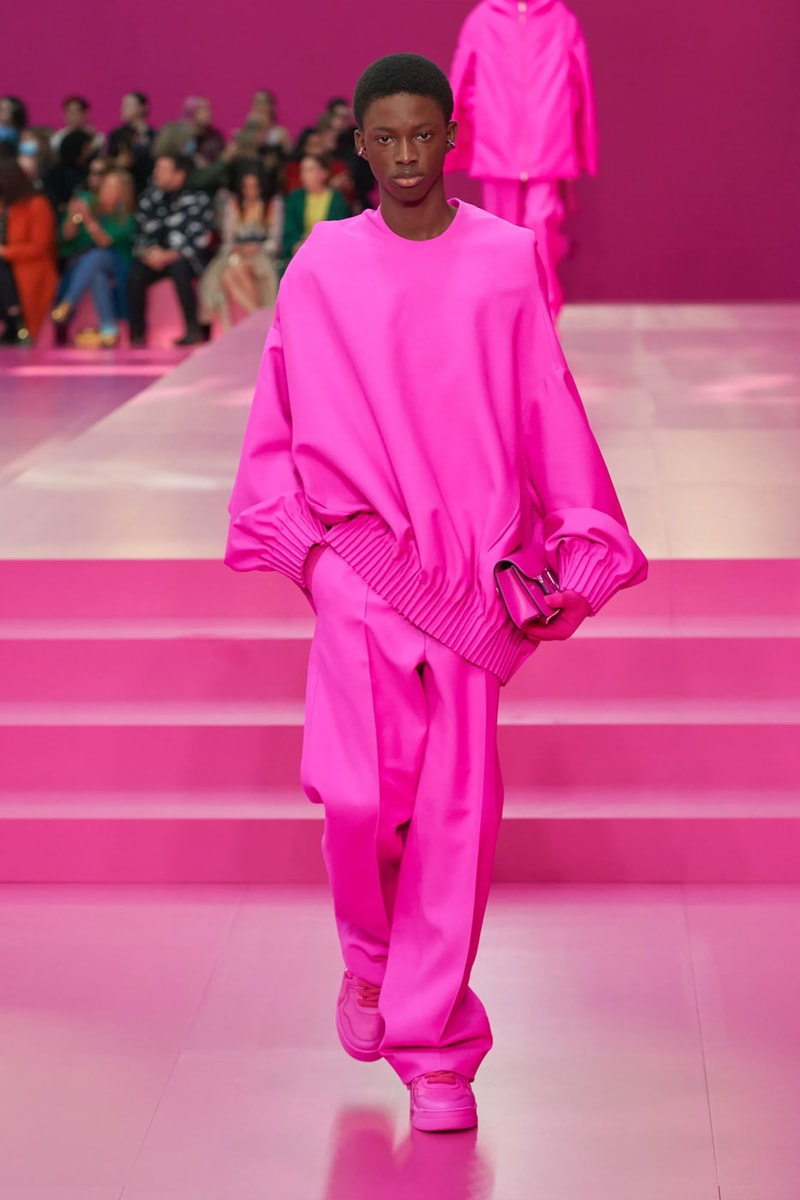 Valentino Argues Anyone Can Be Pretty in Pink in FW22 Collection