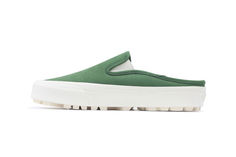 Vault by Vans Museum of Peace & Quiet Collaboration Collection HBX Release OG Style 36 Authentic LX Mule Forest Green White Gray