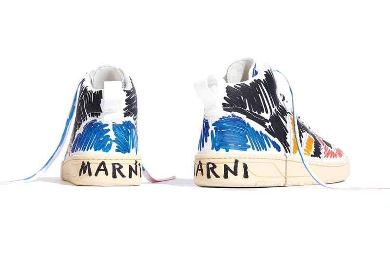 veja marni scribble release details v-10 v-15 black marsala buy cop purchase collaboration