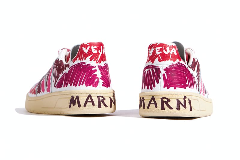 veja marni scribble release details v-10 v-15 black marsala buy cop purchase collaboration