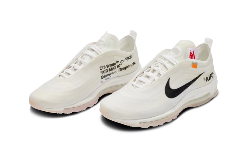 Virgil Abloh Off-White™ x Nike The Ten Collection Complete 10 Pairs 2017 Air Jordan 1 Air Max 90 Air Presto VaporMax Blazer Mid Converse Chuck Taylor Zoom Fly SP Air Force 1 Low React Hyperdunk Air Maz 97