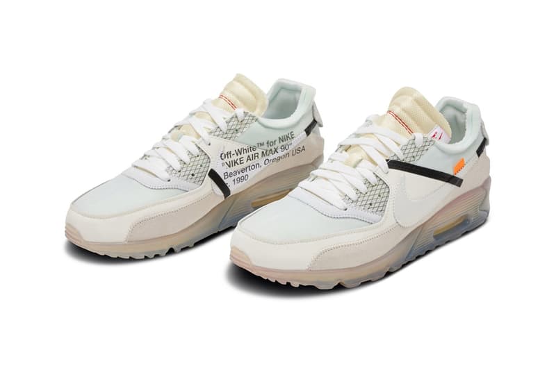 Virgil Abloh Off-White™ x Nike The Ten Collection Complete 10 Pairs 2017 Air Jordan 1 Air Max 90 Air Presto VaporMax Blazer Mid Converse Chuck Taylor Zoom Fly SP Air Force 1 Low React Hyperdunk Air Maz 97