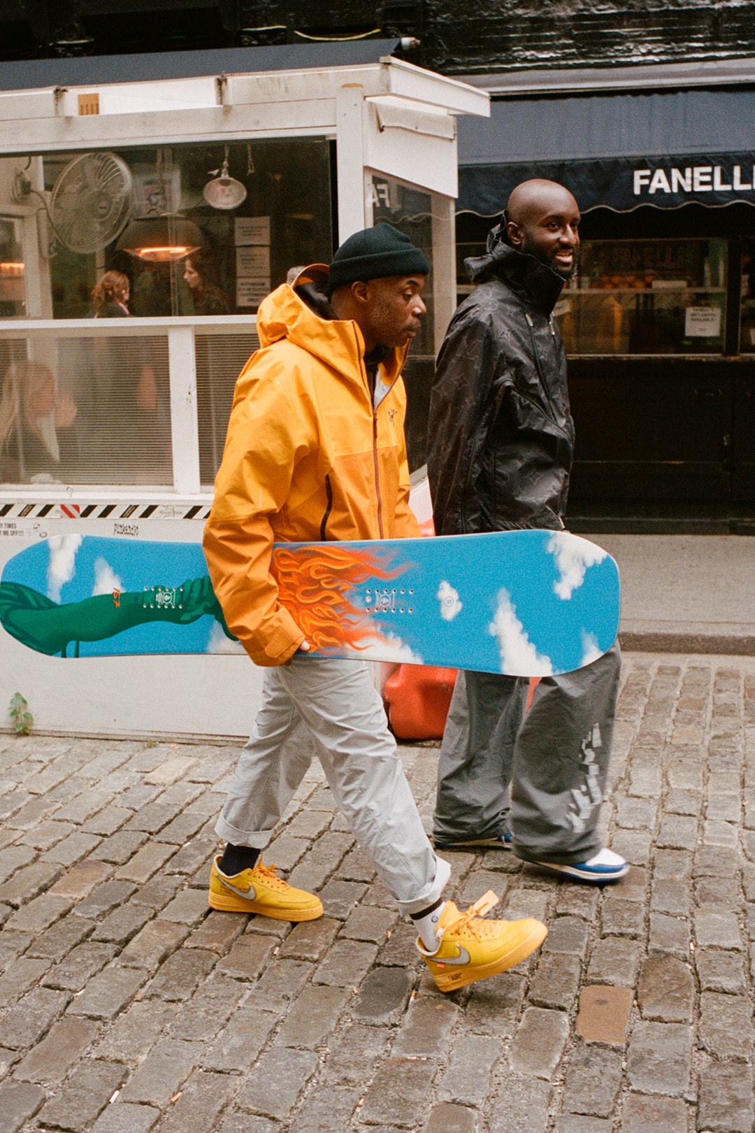 Virgil Abloh Russell Winfield ride Snowboards Algorythm Evo auction results Black-led youth-serving organizations Hoods to Woods The Service Board SHRED Foundation.