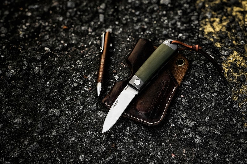 wesn pocket knife od green titanium steel saint patricks day release celebration model tool 