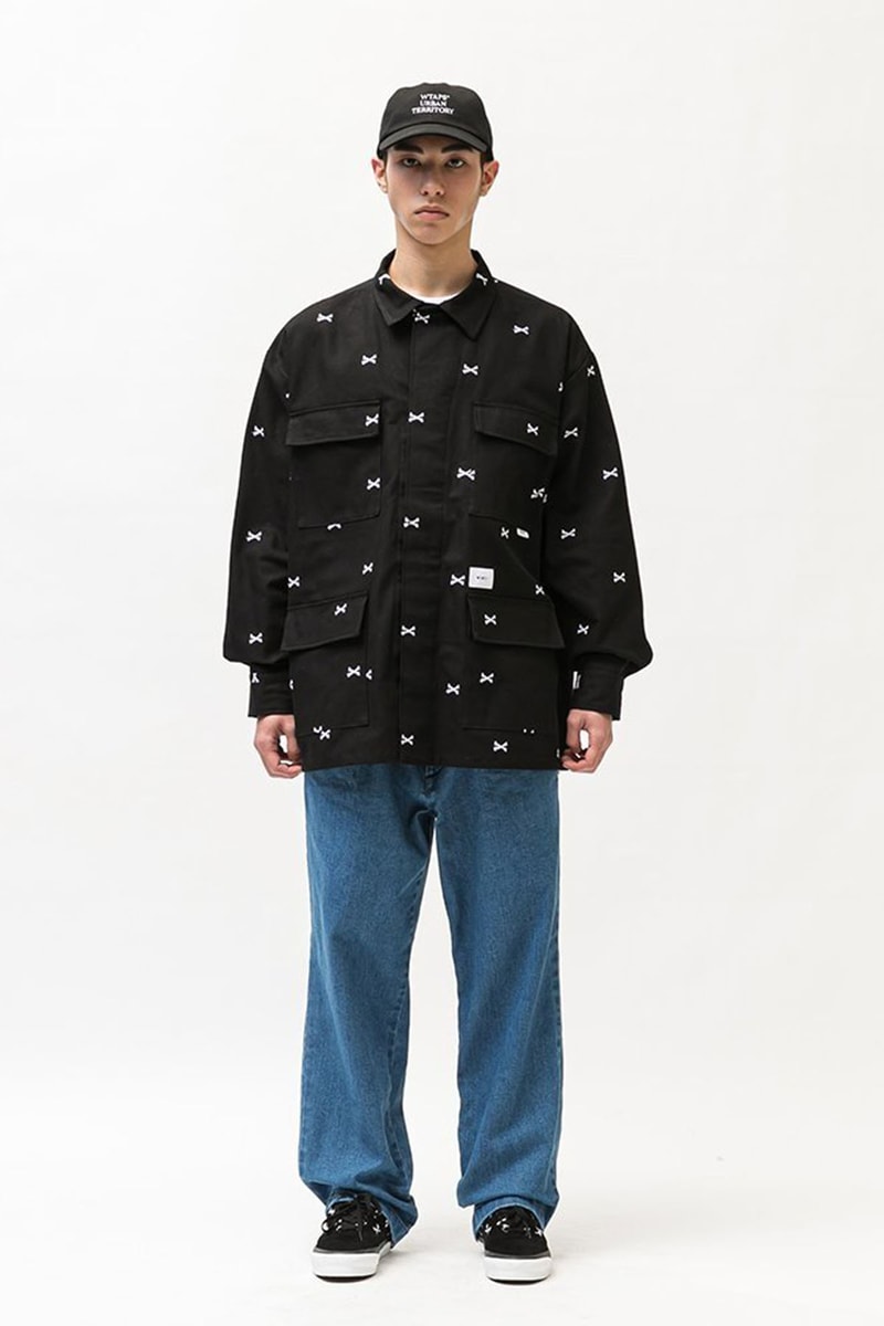 WTAPS Spring Summer 2022 collection lookbook SS22 t shirrts long sleeve stripe military pants stood team jackets tear resistant headwear cap bucket hat face shield incense release info