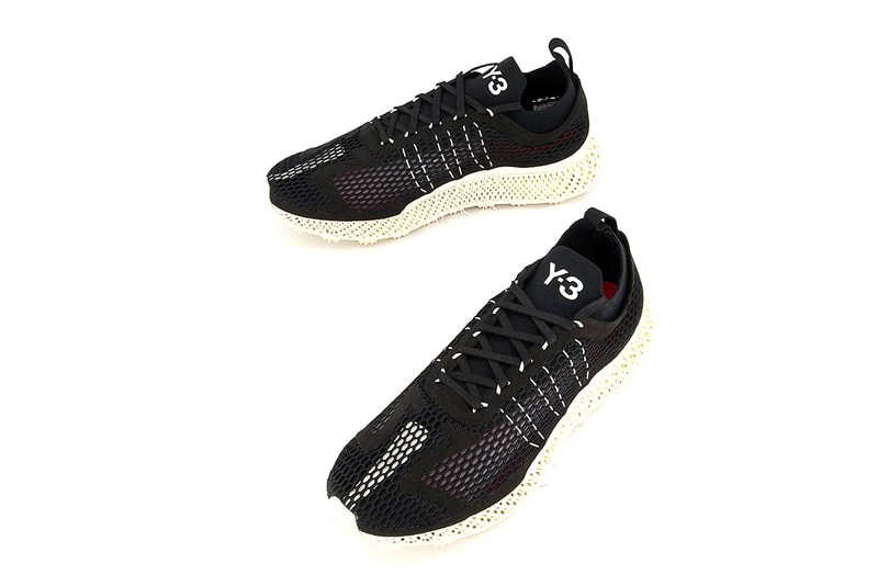 Y-3 Runner adidas 4D Halo "Core Black/White/Red" Release Information Yohji Yamamoto Offspring