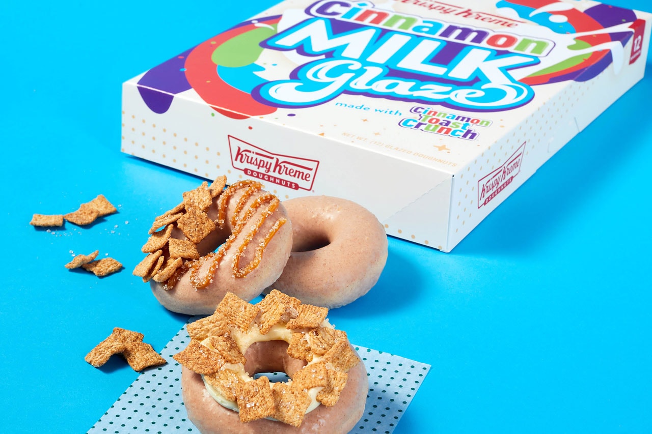 Krispy Kreme Debuts Cinnamon Milk Glazed Doughnuts Food & Beverage 
