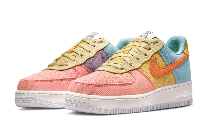 pastel multicolor air force ones