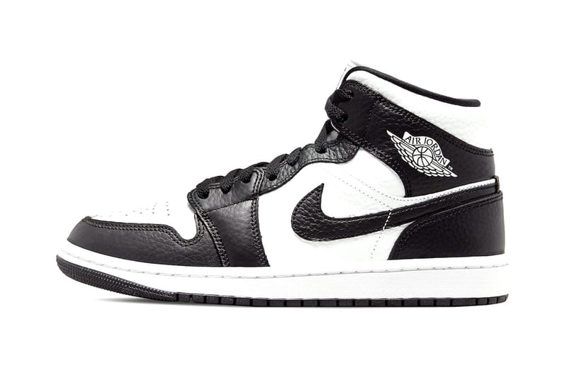 air jordan 1 mid black and white