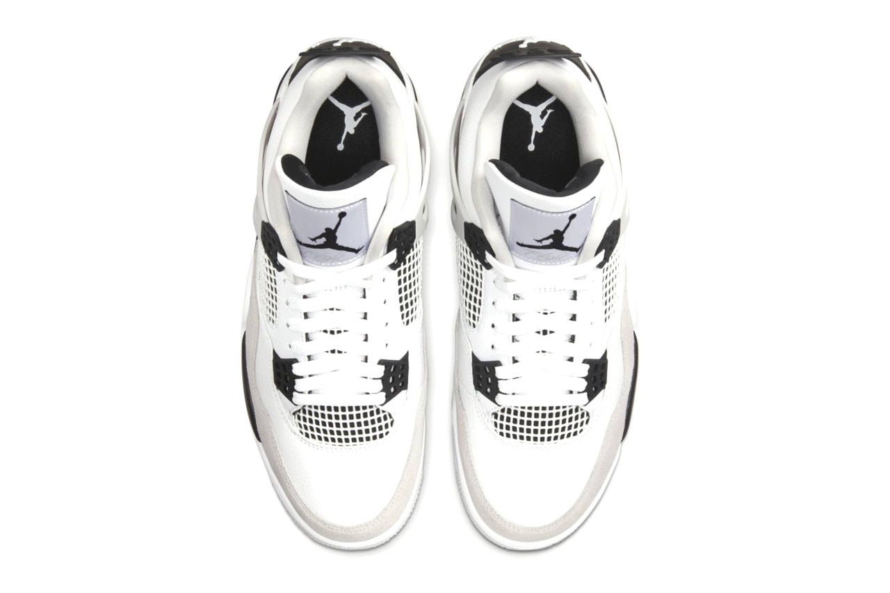 Official Images of the Air Jordan 4 “Military Black” Footwear