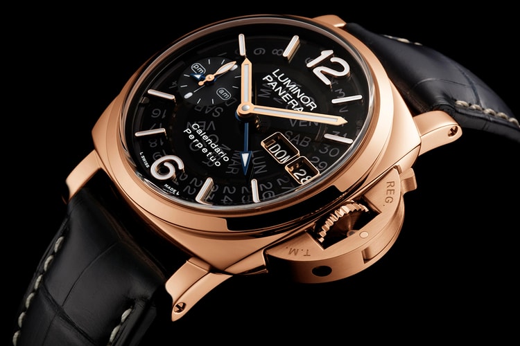 Panerai Drops Smoked Sapphire Crystal Luminor Goldtech Calendario Pertpetuo