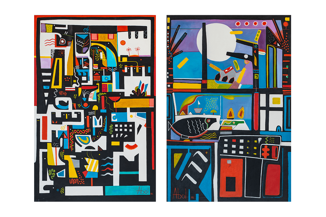 Abol Atighetchi Persian Calligraphy Post-Modern Figurative