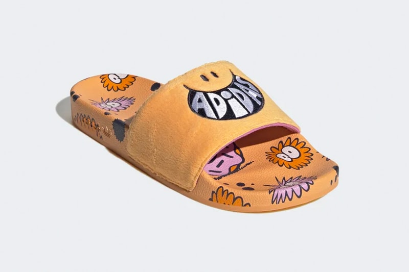 Adidas and Kevin Lyons Join Forces to Release the Summer Ready Adilette Slides pop art cartoon colorful monsters equality pride month lgbtqia inclusivity international woman's day signature