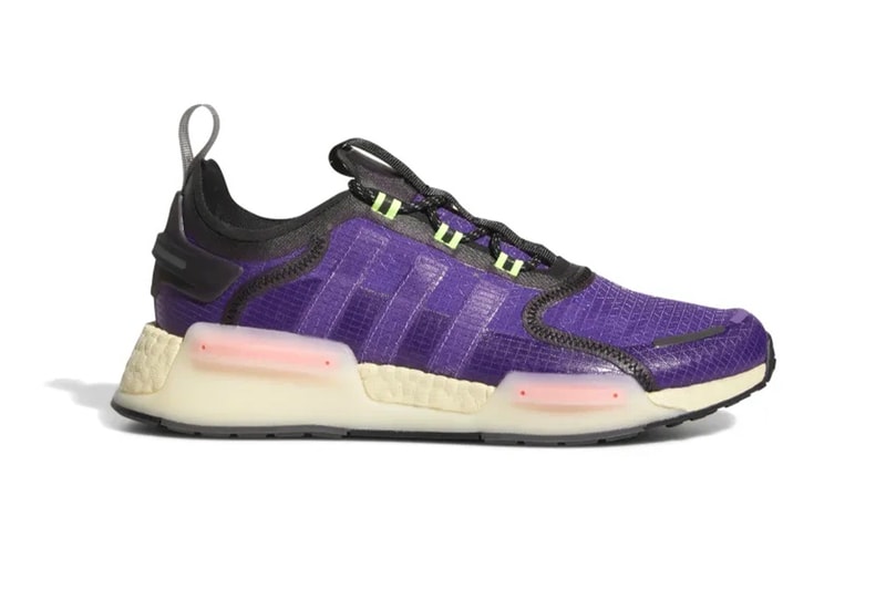 adidas NMD_V3 GW3064 GW3062 "Core Black/Signal Green" "Active Purple/Core Black/Signal Green" Release 2022