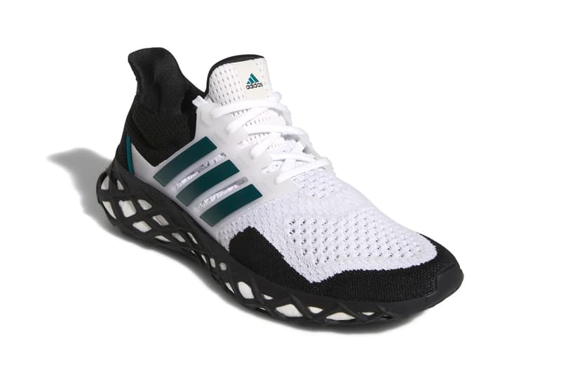 adidas UltraBOOST Web DNA Cloud White / Legacy Teal / Core Black GZ1593 Primeblue Primeknit Release Information BOOST Three Stripes