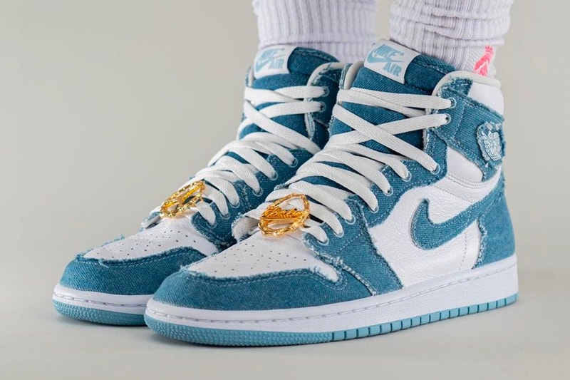 Air Jordan 1 High OG WMNS Denim On-Foot Look Official Look Release Info dm9036-104 Date Buy Price 