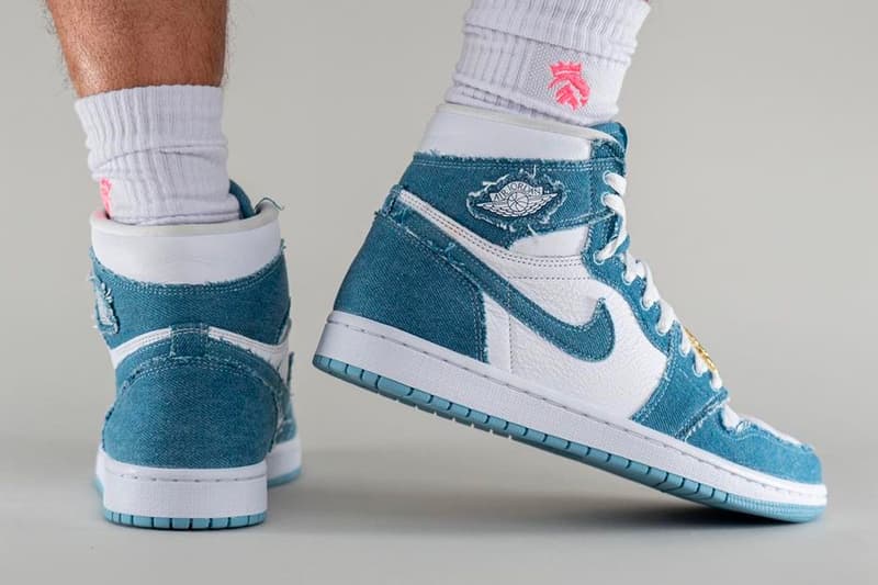 Air Jordan 1 High OG WMNS Denim On-Foot Look Official Look Release Info dm9036-104 Date Buy Price 