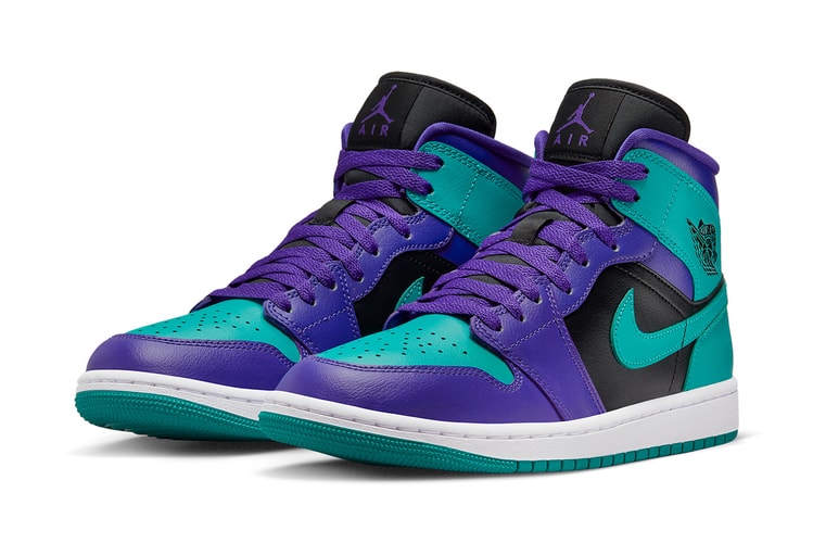 Air Jordan 1 Mid Receives the Classic "Grape" Treatment