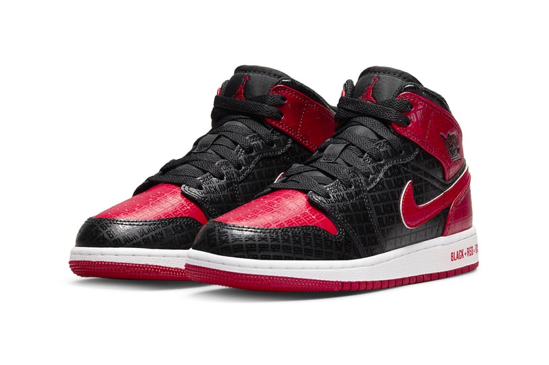 Air Jordan 1 Mid GS Bred Official Look Look Release Info Date Buy Price 