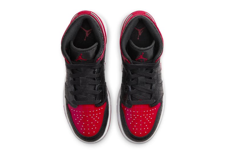 Air Jordan 1 Mid GS Bred Official Look Look Release Info Date Buy Price 