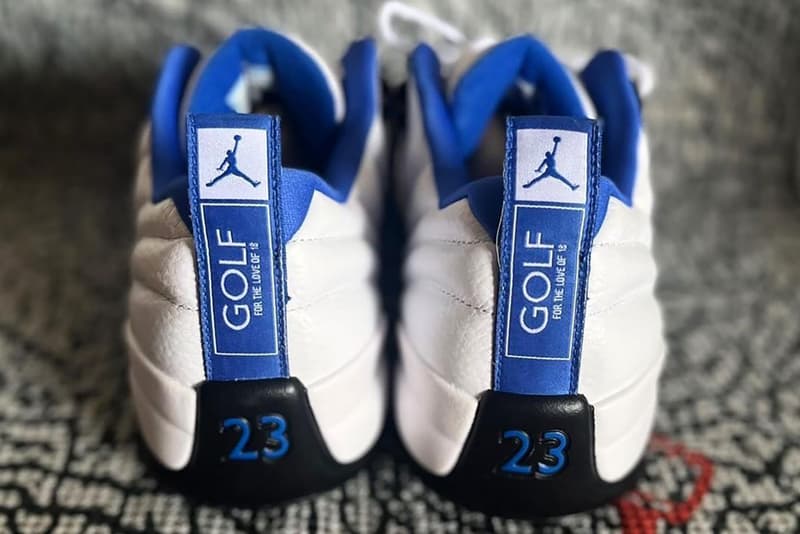 air jordan 12 low golf nrg laser white blue beige release info date store list buying guide photos price 