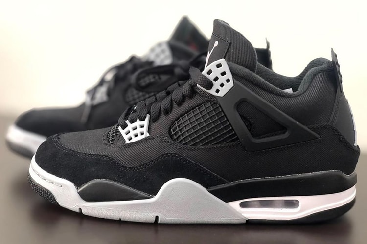Early Look at the Air Jordan 4 "Black Canvas"