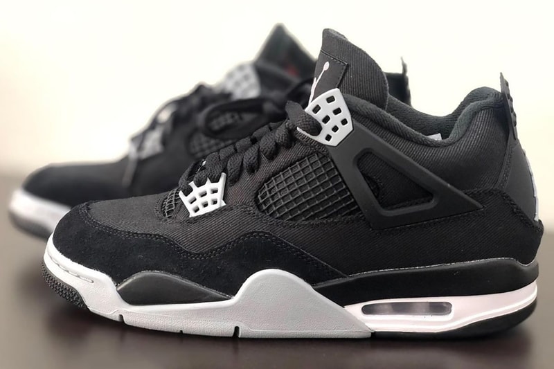 air jordan 4 black canvas release info date store list buying guide photos price 