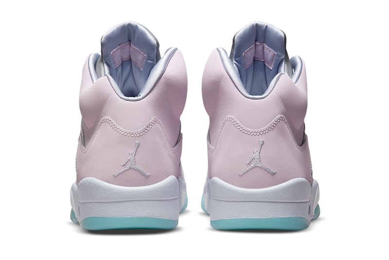 air jordan 5 grey pink