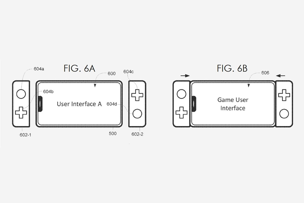 apple iphone ipad gaming game controllers patents filings designs peripherals accessories pads