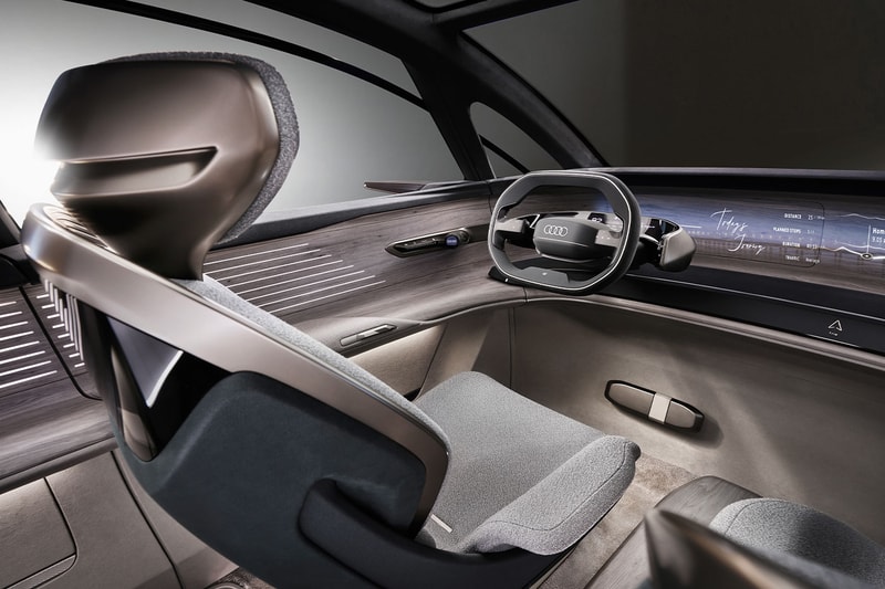audi urbansphere concept 2022 China traffic megacity largest interior space swivel chairs autonomous retractable wheel glass minivan 